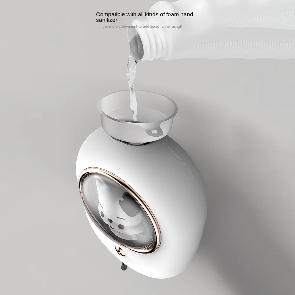 L65A-Touchless Automatic Soap Dispenser Liquid Foam Machine Wall-Mounted Infrared Sensor Electric Hands For Kid Hand Washing