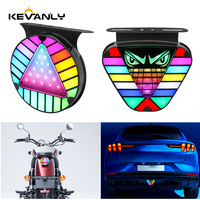 1PC RGB LED Tail Brake Lamp with Driving Running Lights for Car Truck Bike Motorcycle Rear Stop Signal Lamp Brake Flashing Light