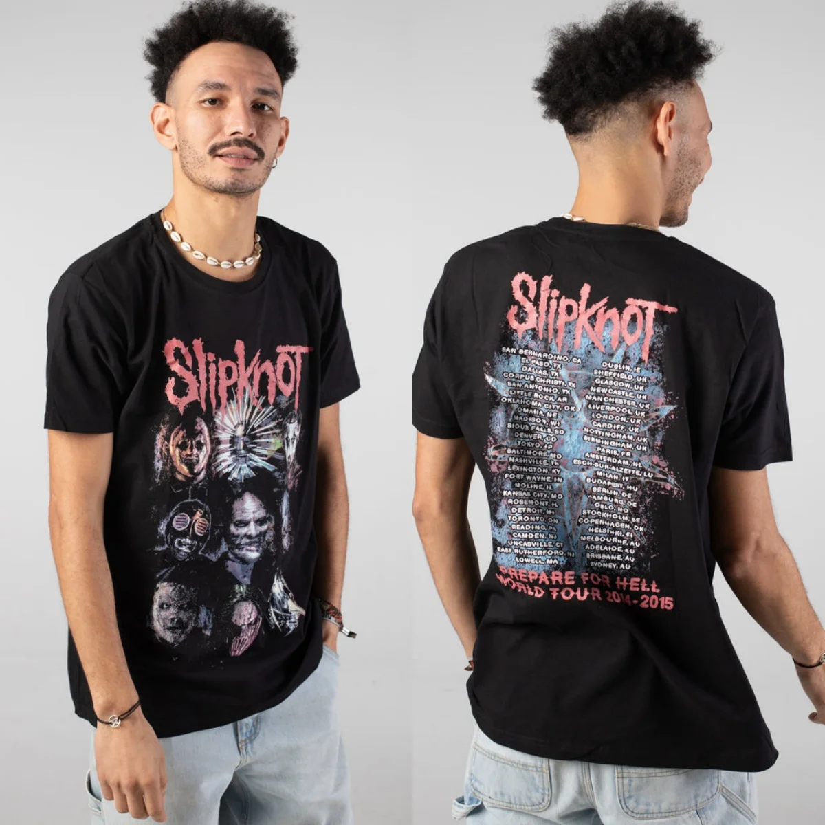 Heißer Sommer Slipknot Grafik Baumwoll-T-Shirt Unisex Sommer Kurzarm Mode Marken-T-Shirt Luxus Lässige Vintage Tees – Detail 4