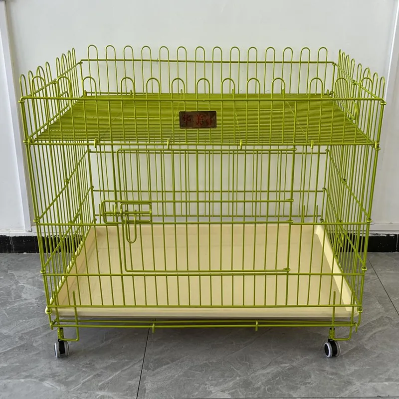 Imagem -03 - Folding Iron Dog Cage para Small Dog Pet Kennel Acessórios Transporte Grande e Interior Bold Nano