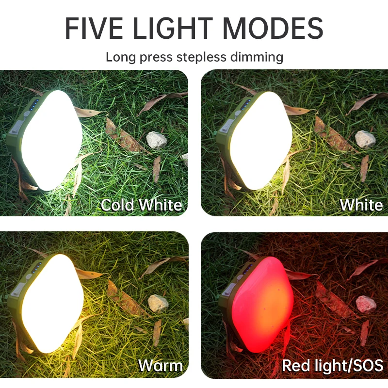 MOSLIGHTING Solar Outdoor Camping Lantern Portable Flashlight Fast Rechargeable LED Search Light Camping Emergency Tent Lamp LED