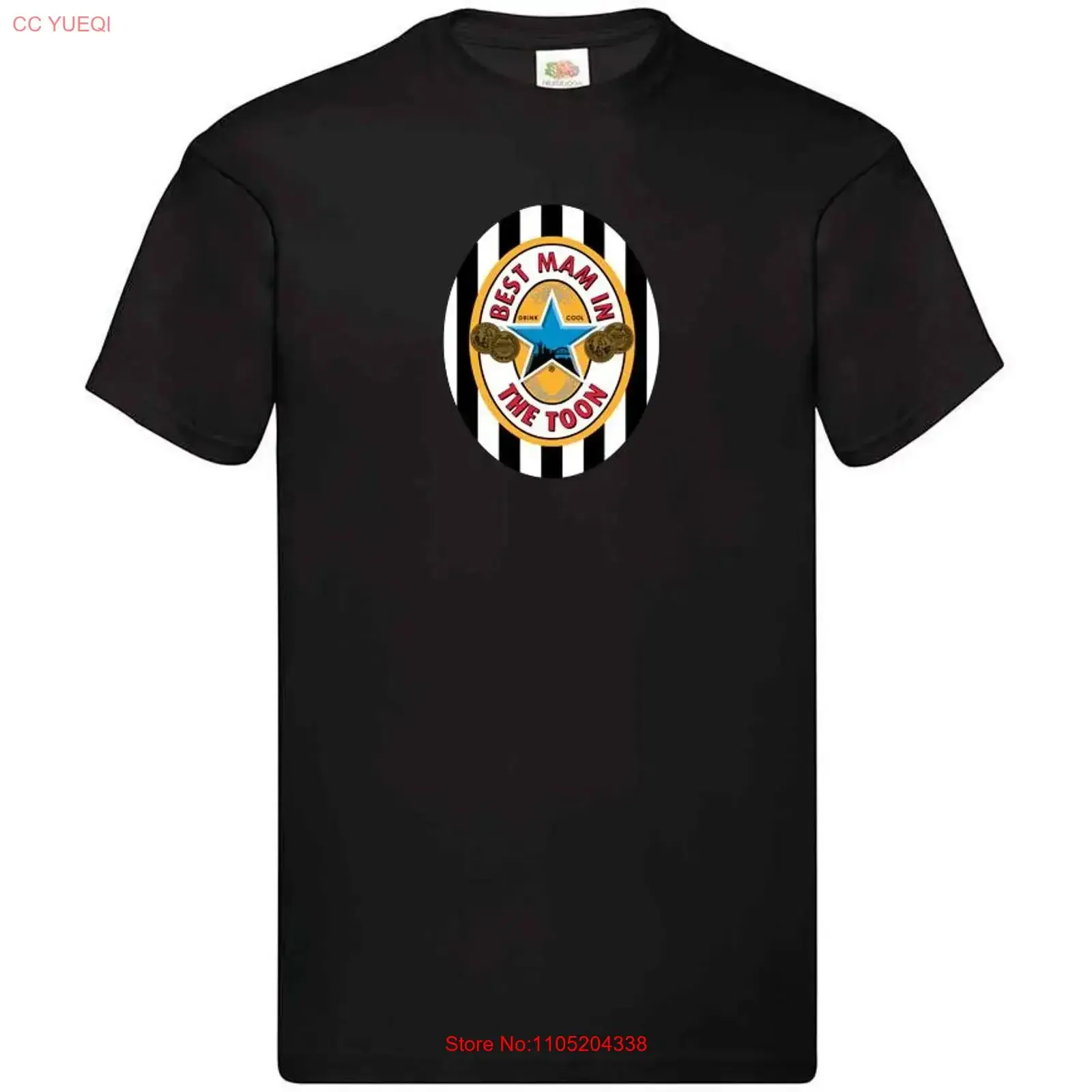 Melhor mam no toon newcastle utd retro dia das mães preto t camisa aniversário reino unido vintage lavado topo para uso diário respirável