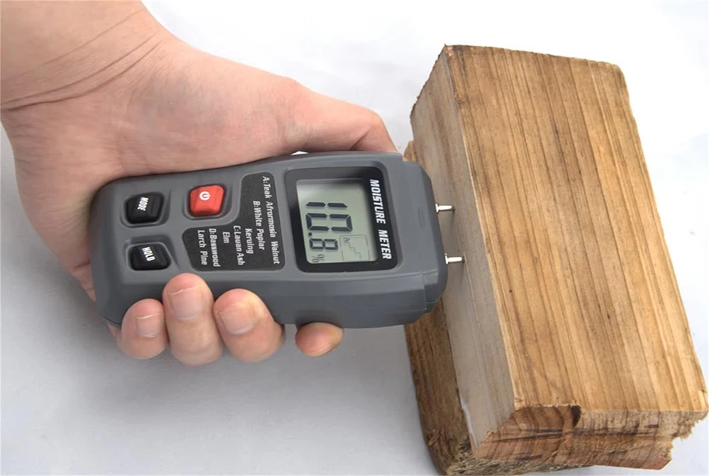 MT10 Hygrometer Accurate Large LCD Display Wood Moisture Tester Digital Wall Moisture Detector Wood Wood Moisture Meter 1PC