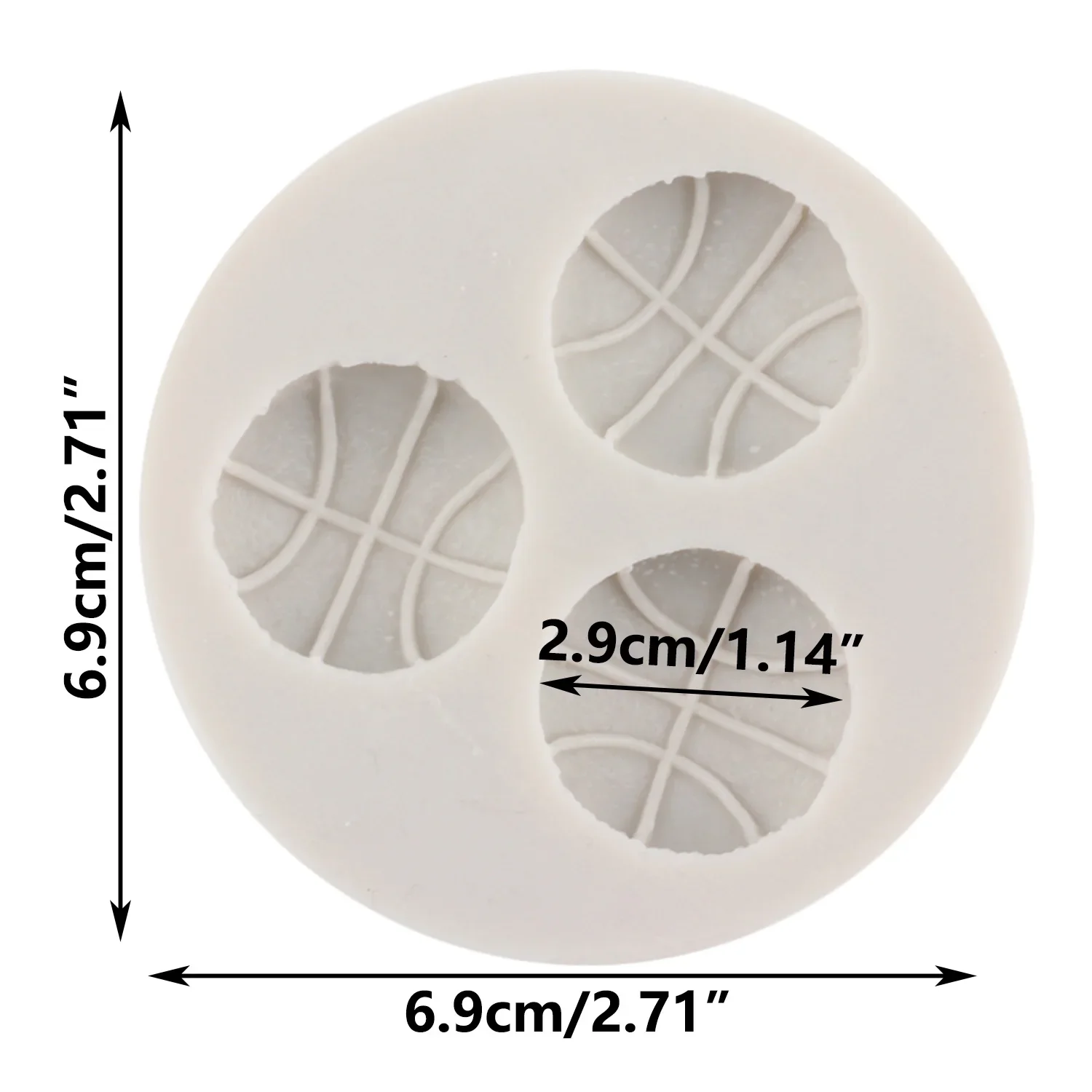 Basketball Silicone Mold Sugarcraft Fondant Cake Decorating Tools Chocolate Gumpaste Moulds Polymer Clay Molds Candy Mould