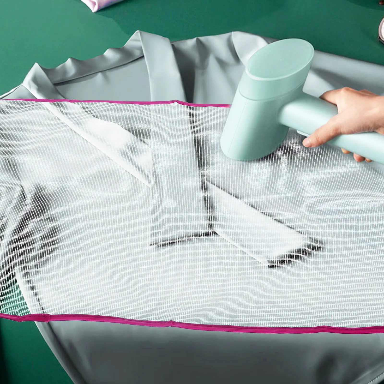 

2Pcs Pressing Cloth for Ironing Board Heat Resistant Mesh Pad Protective Saving Insulation Mat Ironing Pad for Table