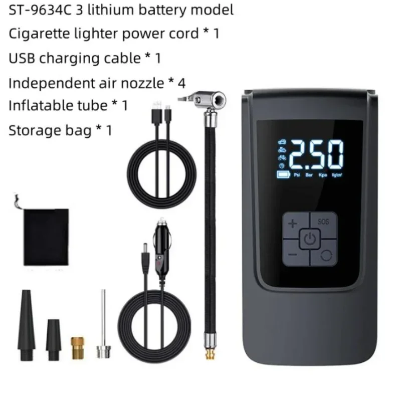 air pump for cigarette lighter Professional 12V Car Inverter Tire Inflator Replacement Plug with LED Indicator and 15 Amp Fuse Save your energy for catching fish Cigarette Lighter Tire Inflator ST-9629B,
