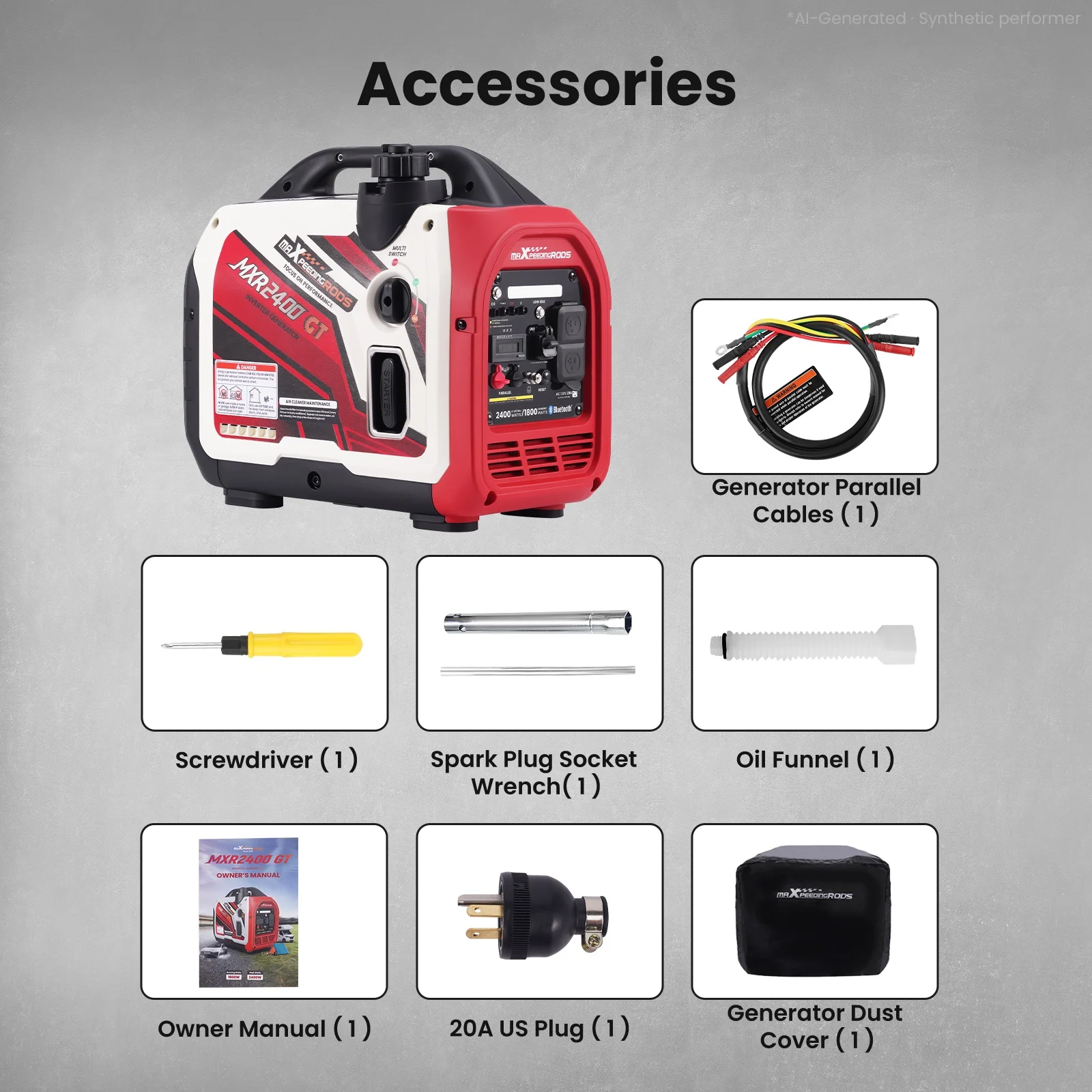 1800W Suitecase Petrol Inverter Generator for Outdoor Power Supply 2000W Generator Petrol Inverter Portable Suitcase For RV