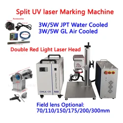 5W JPT Ultraviolet Ray Purple Cold Light 3W UV Laser Marking Machine With Chiller And Rortary Axis For Universal Stuff Included