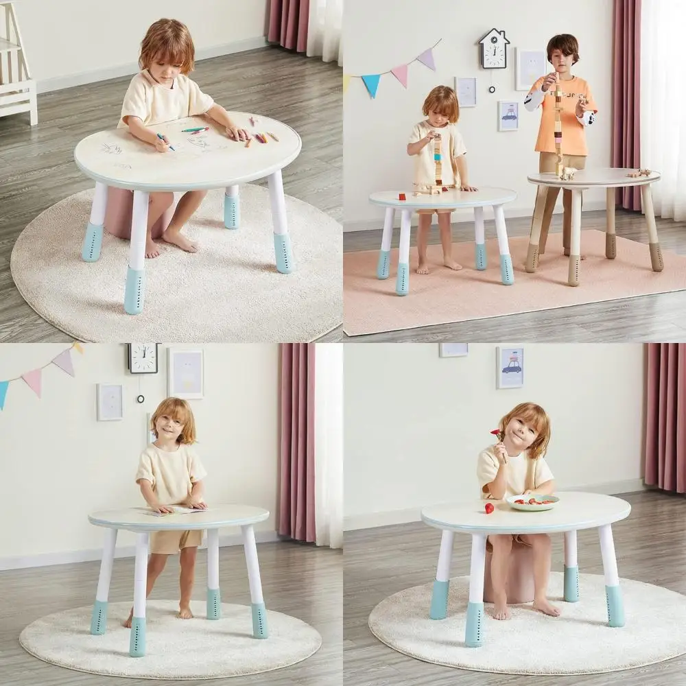 

Синий регулируемый по высоте детский стол для творчества для дома и детского сада от Graiti