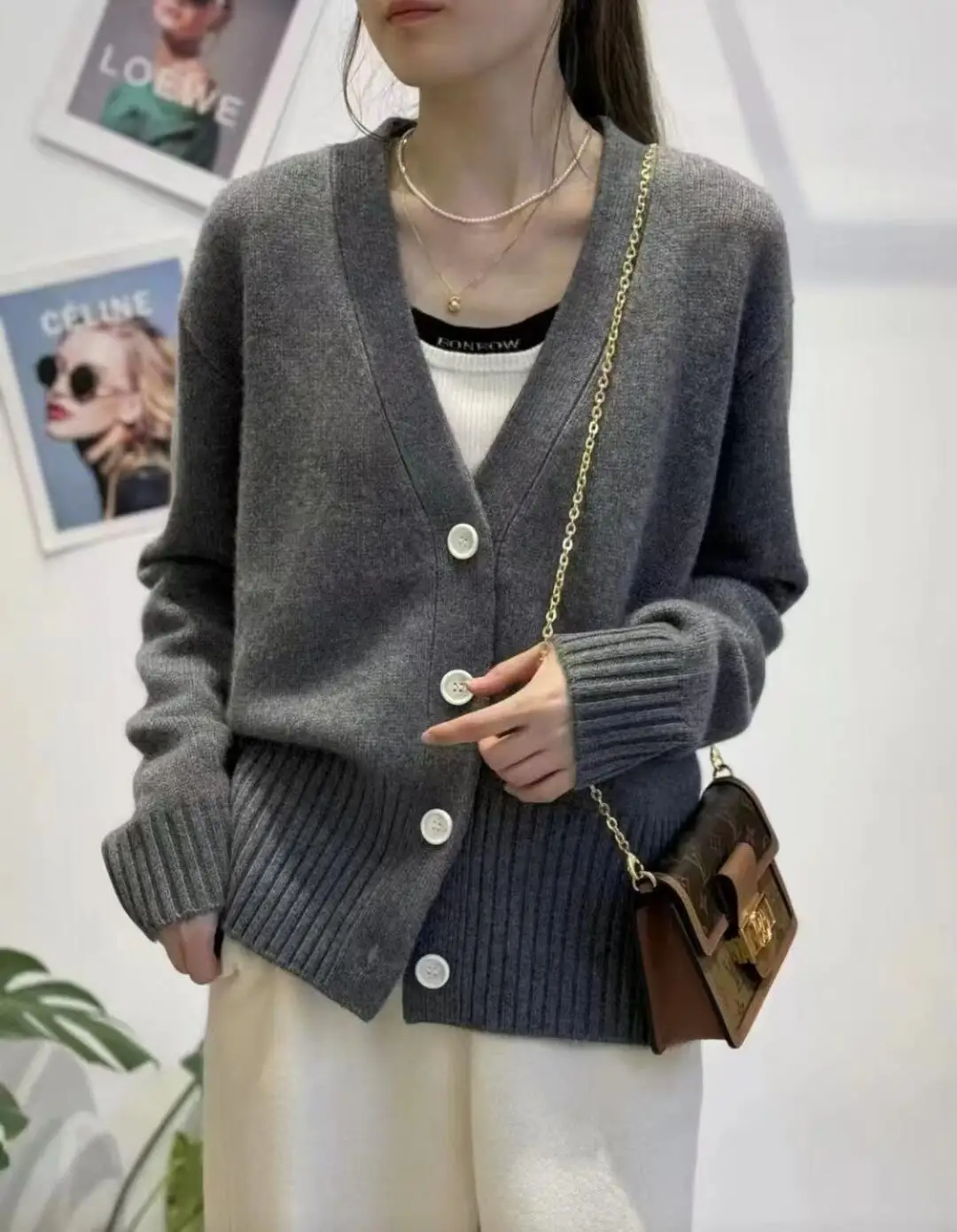 

Осень-зима женский кардиган из 100% мериносовой шерсти кашемировый свитер с v-образным вырезом завитый витой ажурный трикотаж нижняя одежда топы