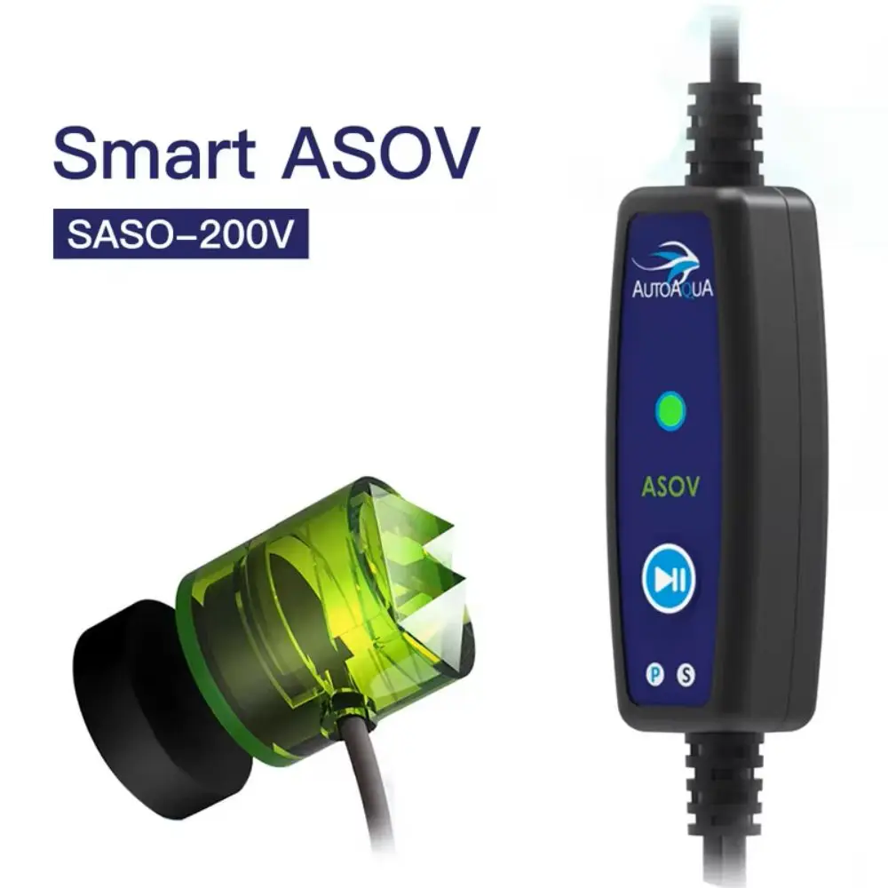 AUTOAQUA-Smart ASOV SASO-200V Electronic Auto Shut Off Valve For Seawater Water Supply RO Machine Intelligent 110-220V Fish Tank