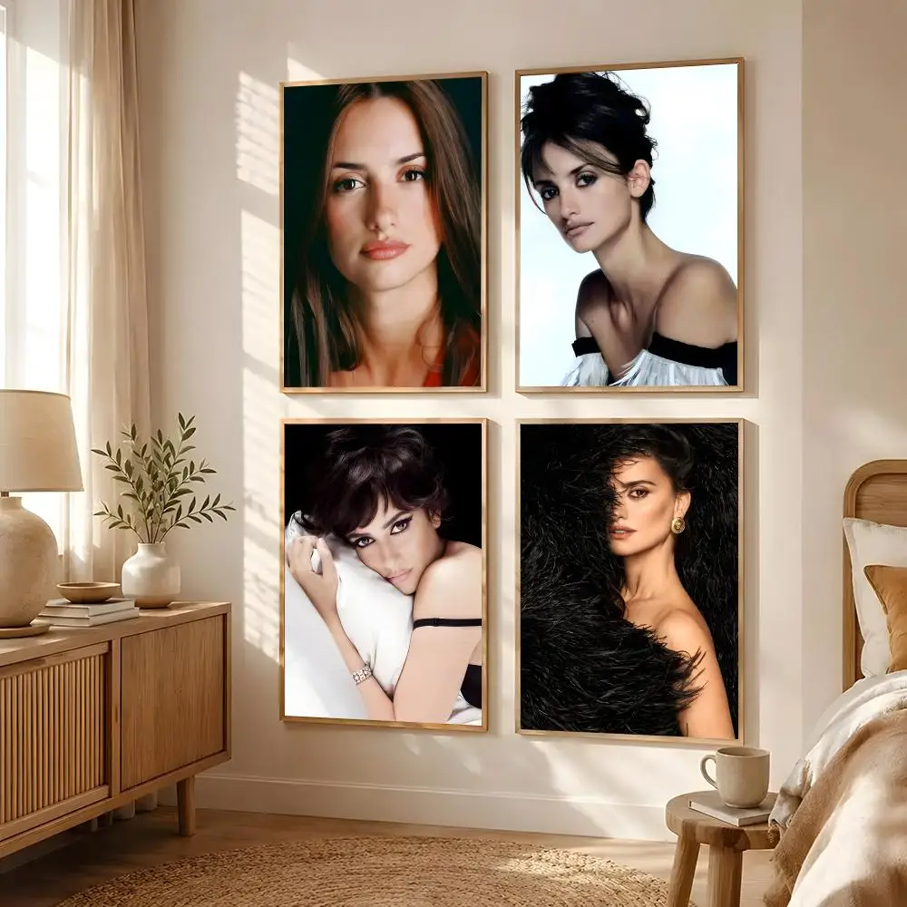 Actor Penelope Cruz Poster Poster All-match HD Waterproof Self-Adhesive Wall Art Sticker For Home Bedroom