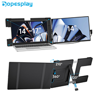 Dopesplay 14.1inch Portable Monitors 1200P FHD IPS Laptop Screen Extender Type-C HDMI For Laptops Switch Game Mac Up 14 to 17.3