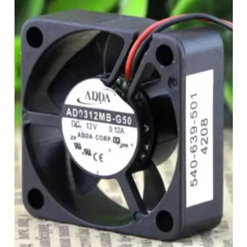 Original CPU Cooler Fan for ADDA AD0312MB-G50 12V 0.12A 3cm 2-wire Ball Cooling Fan 3010 30X30X10mm