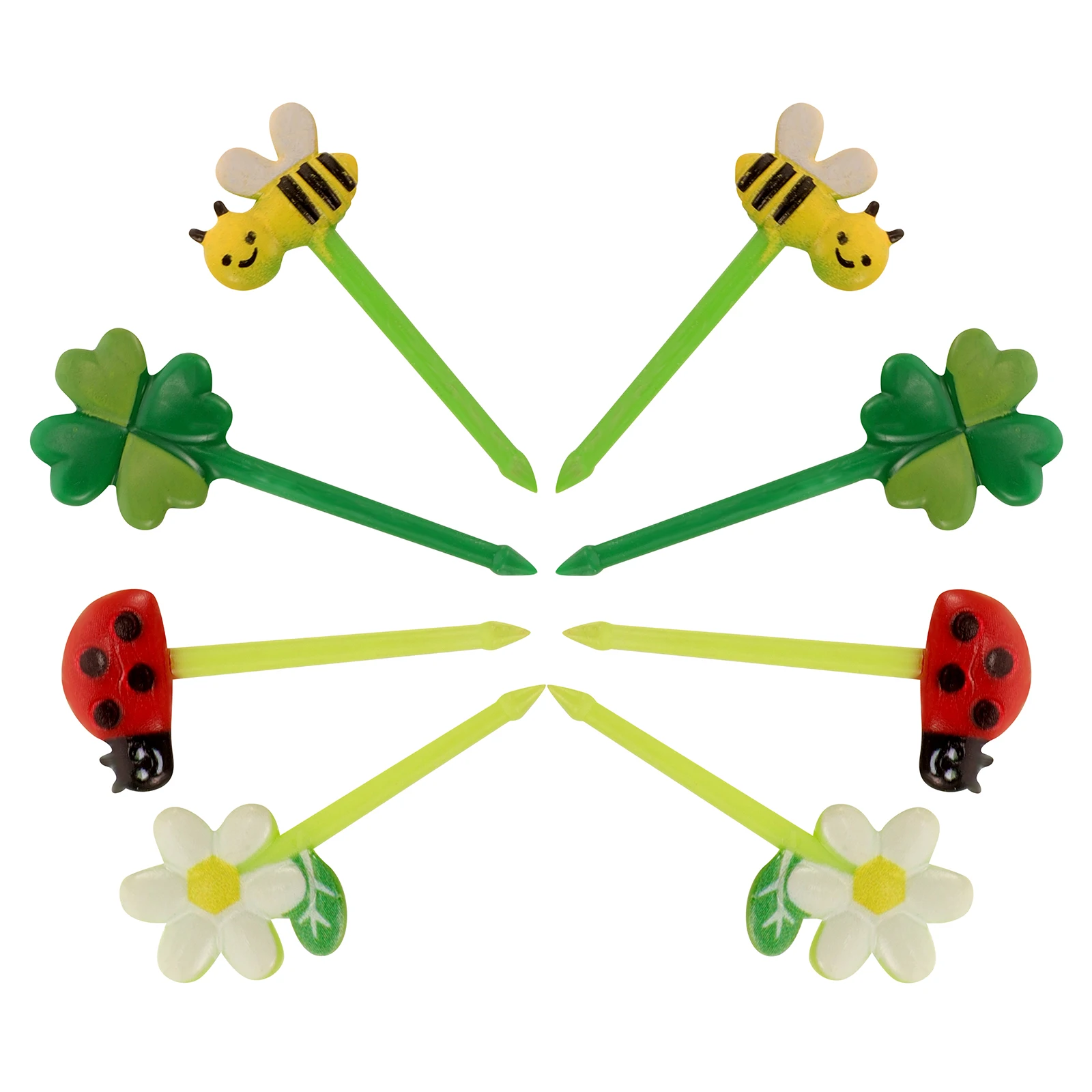 

5 Pack Cute Toothpicks Fruit Decoration Cartoon Food Sticks Decorative Bento Fork Set