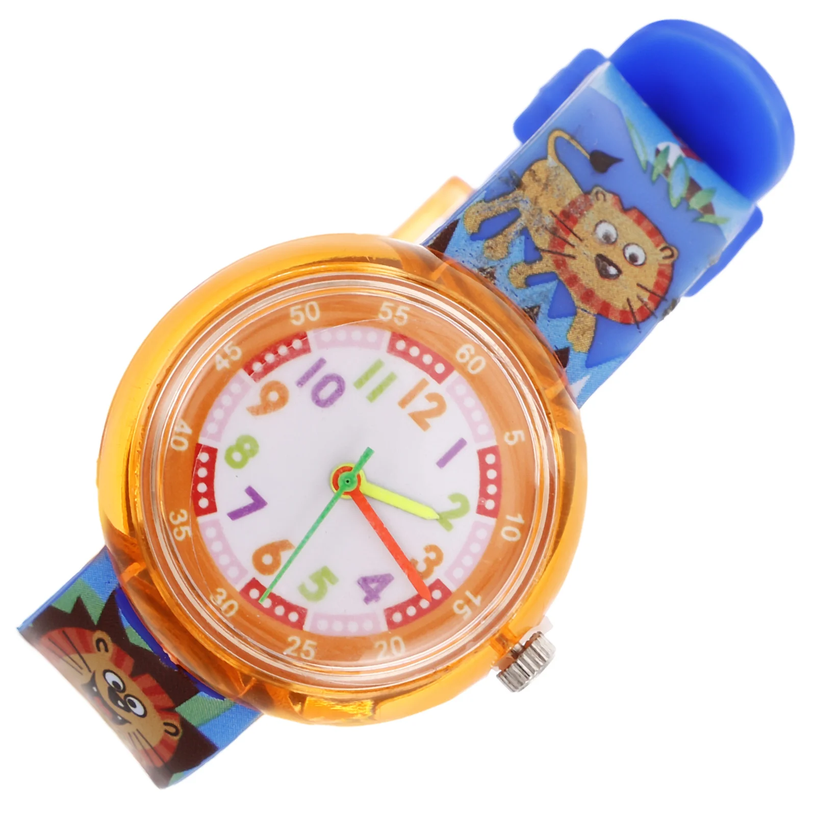 

1Pcs Girls Cartoon Watch Lovely Creative Printed Design Comfortable Silicone Band Casual Wrist Watch for Students