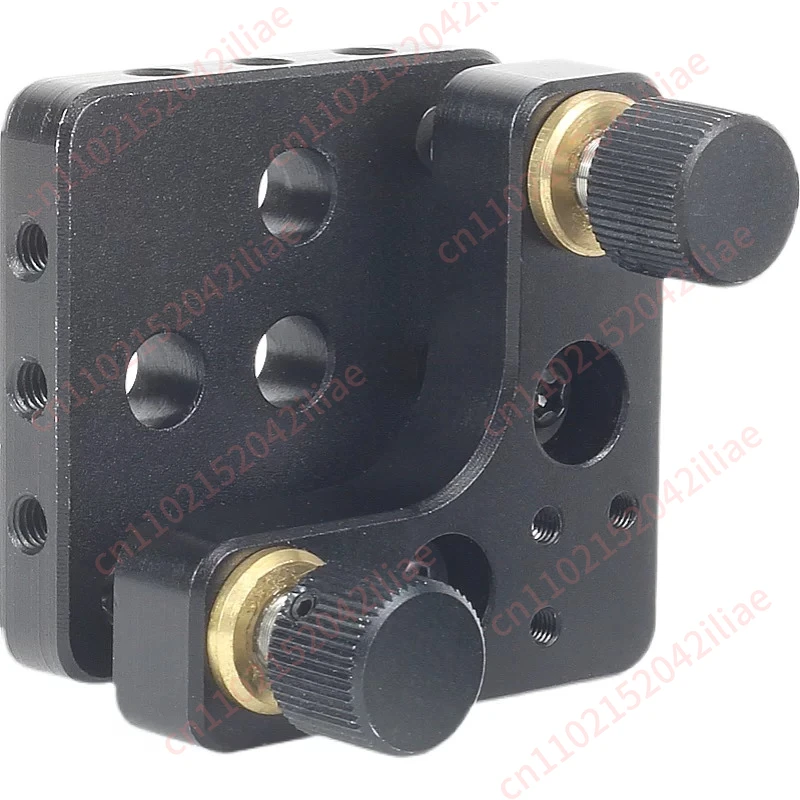 Aluminum alloy dual-axis tilt adjustment table two-dimensional angle fine-tuning fiber optic mount two-axis pitch rotary table