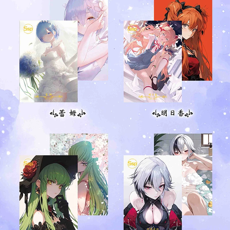 A4 Size Goddess Collection Card Give Love  Hobby Game CCG Card Genshin Star Rail Doujin Anime Card Toy Gifts