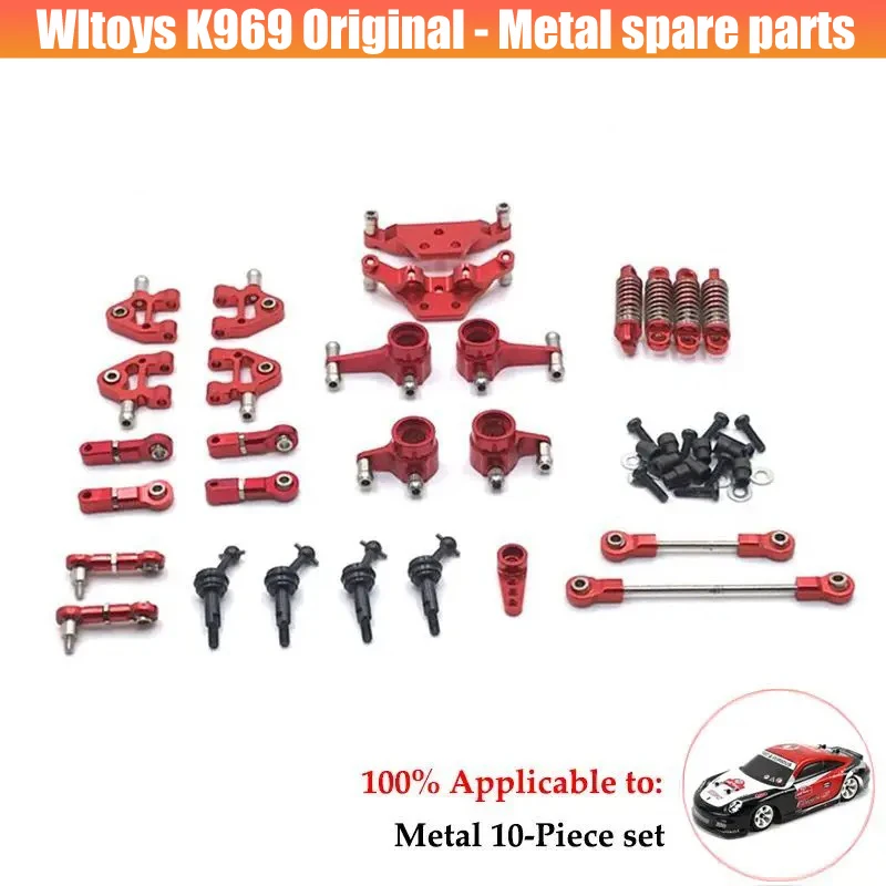 WLtoys K969 284010 284131 K989 K979 P929 P939 Metal Front and Rear Bumper 1/28 RC Car Upgrade Parts Accessories Car Accessories