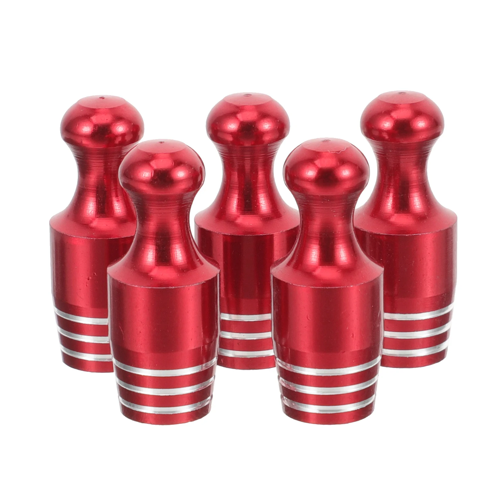 

5 Pcs Valve Cap Stem Caps for Tires Automobiles Aluminum Alloy Air Nozzle