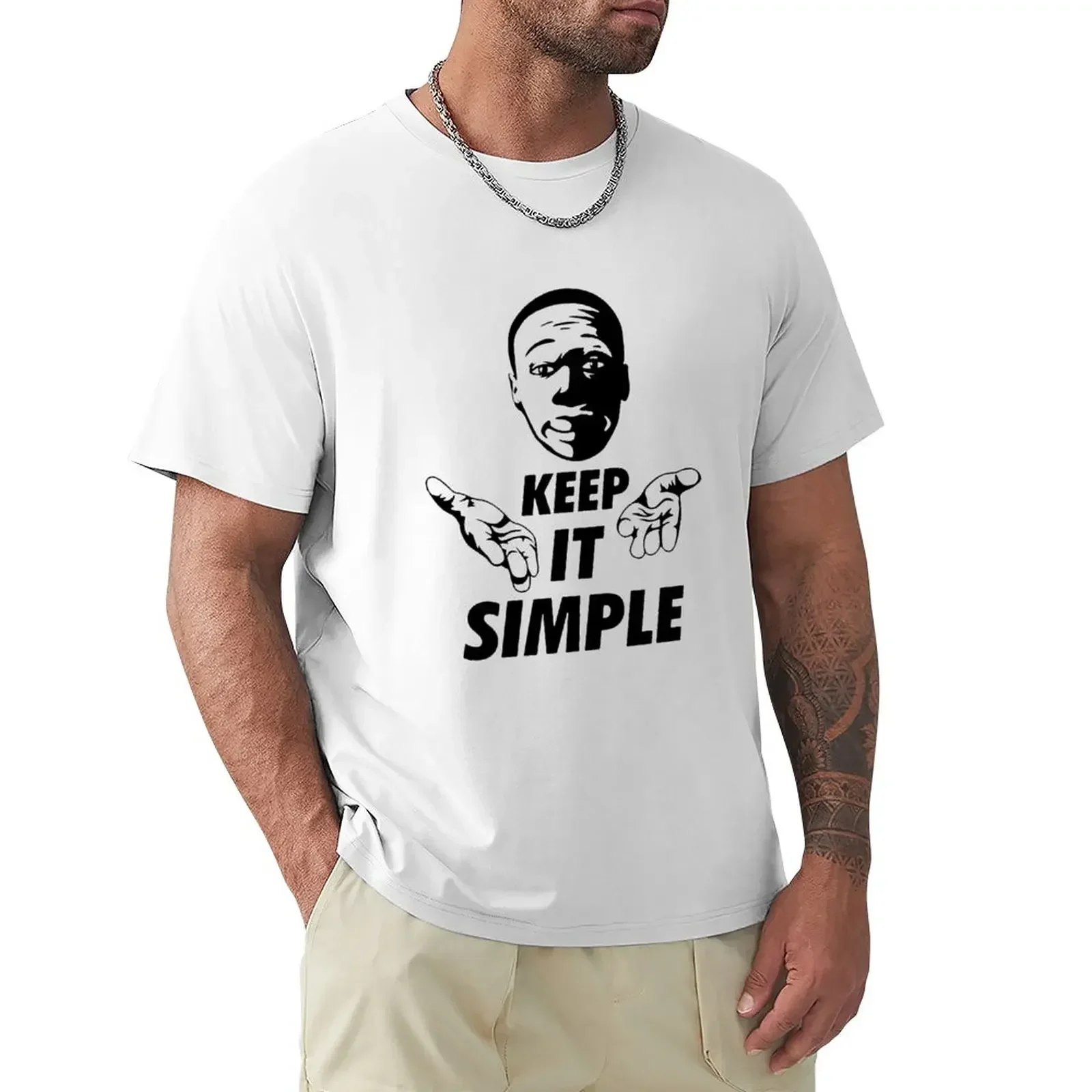 

Khaby Lame Keep Its Simple Tshirt- Khaby Lame Keep Its Simple Sticker T-Shirt shirts graphic tees men clothings