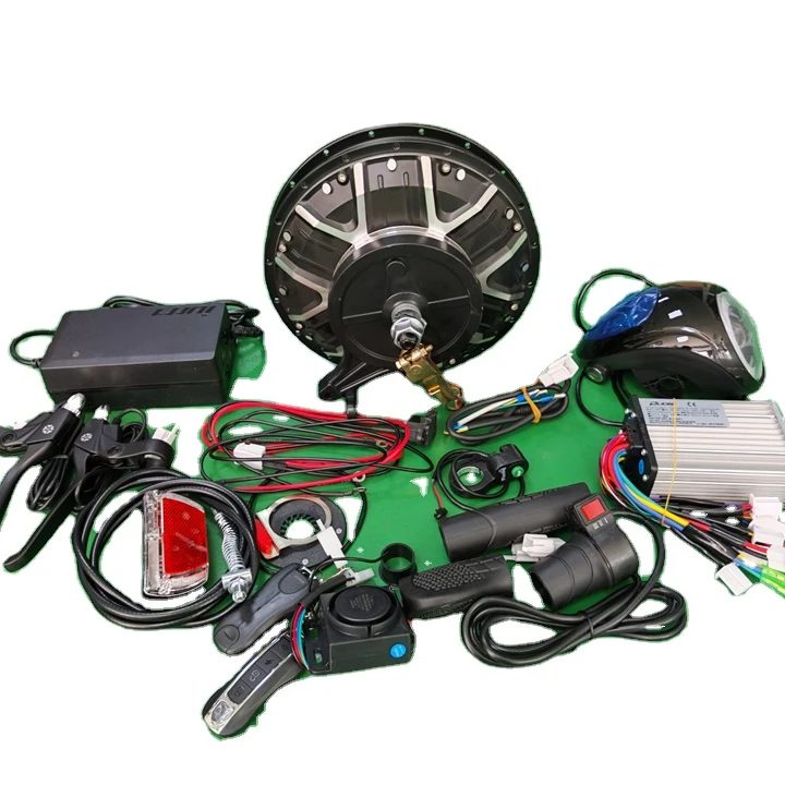 Para Nine Continent 48V 60V 800W 1000W Kits de Motor de conversión trasera para bicicleta de carga eléctrica triciclo freno de tambor BLDC eje de radios M
