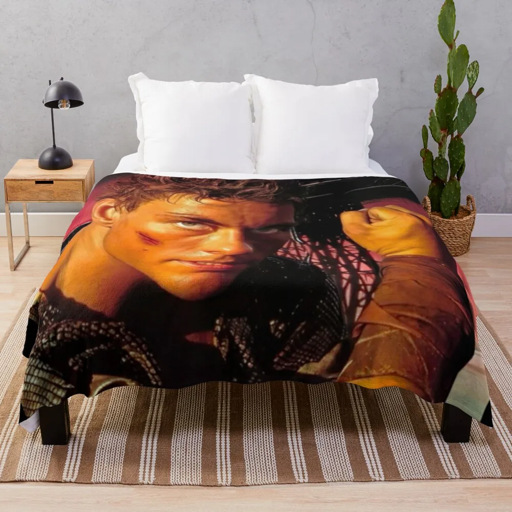 Jean claude van damme Throw Blanket Decorative Beds Flannel Blankets