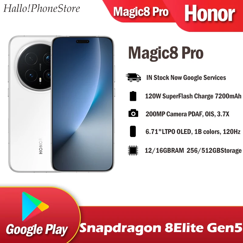 НОВИНКА Honor Magic8 Pro Snapdragon 8 Elite Gen5 5G 200 МП 3,7x камера с оптическим зумом 120 Вт Зарядное устройство 7200 мАч Google 6,71 дюйма Magic8Pro НОВИНКА Honor Magic8 Pro Snapdragon 8 Elite Gen5 5G 200 МП 3,7x камера с оптическим зумом 120 Вт Зарядное устройство 7200 мАч Google 6,71 дюйма Magic8Pro