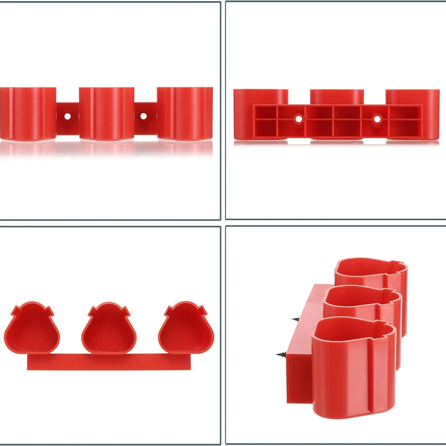 Battery Holders for Milwaukee M12 Battery Tool Storage Holders with Battery Slots Wall Mount Bosch 12V Battery Storage Rack