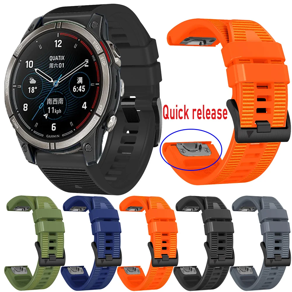 

22 26 мм Canvassilicone для GARMIN FENIX7 7X PRO 6 6X D2 Чарли спуск Mk1 2i Forerunner 745 955 Epix Gen 2 Tactix Bravo GPS