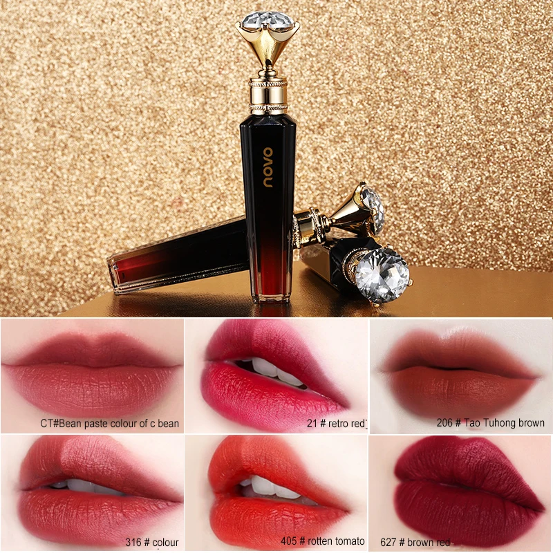 Luxe Koningin Fluwelen Lipgloss Matte Make-Up Waterdichte Vloeibare Lippenstift Rode Lippen Langdurige Glans Matte Lippenstift Tslm1