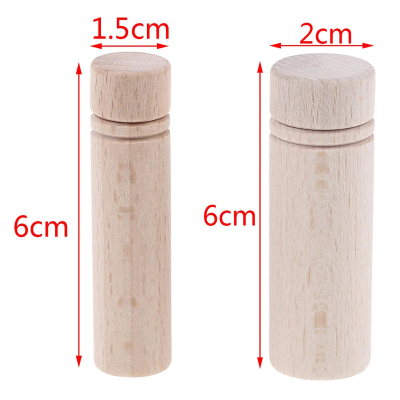 1Pc Wooden Portable Needle Storage Case Wooded Container DIY Sewing Embroidery Mending Needles Container