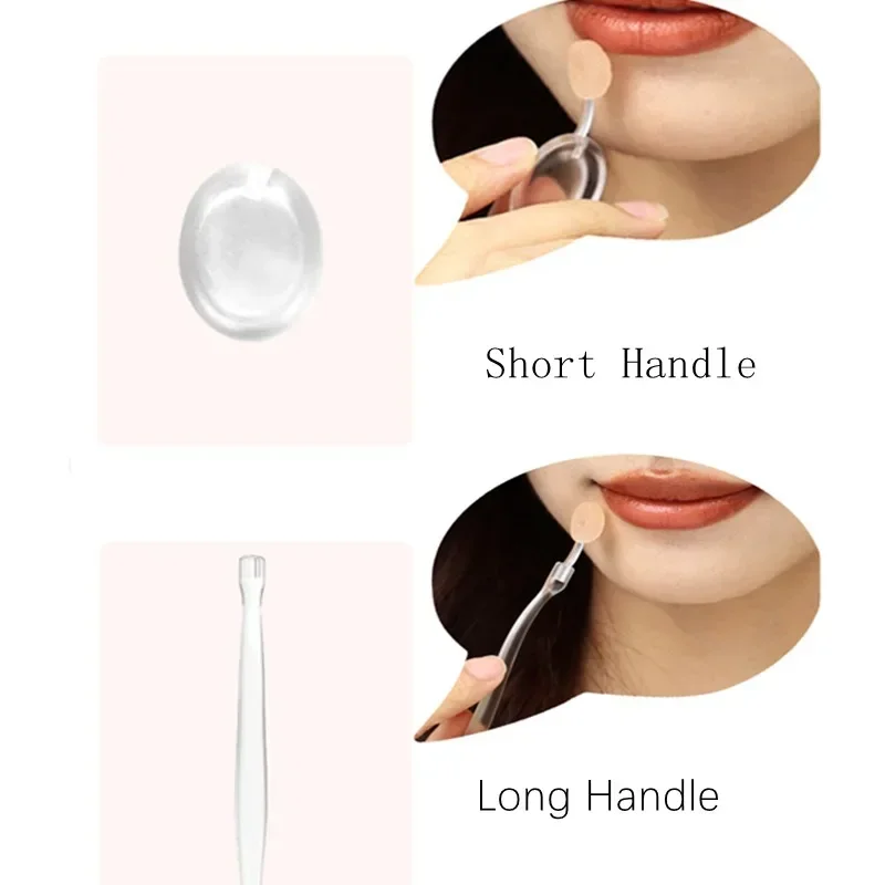 Lip Brush Silicone Soft Silicone Lip Applicator Women Makeup Tool Nail Halo Dyeing Halo Dyeing Brush Mini Lip Blending Brush