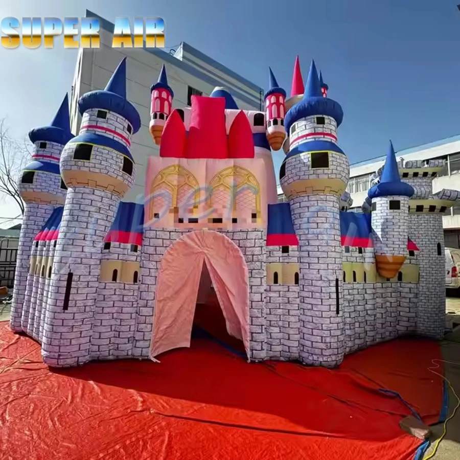 Château gonflable pour parc d'enfant, décoration de bâtiment, ballon gonflable géant pour fête