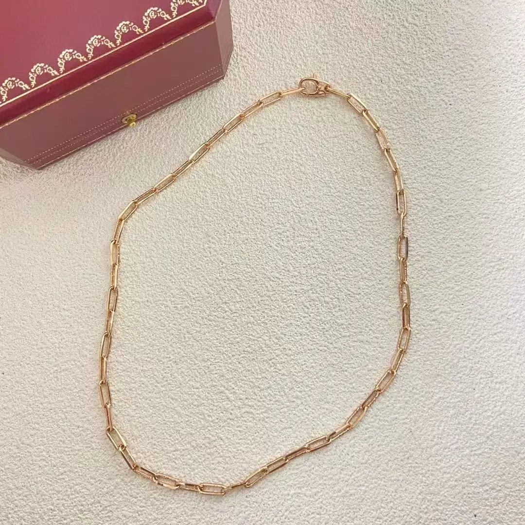 

Elegant Style Necklace Women Gold Plated Silver Love Pendant Chain Wedding Gift for