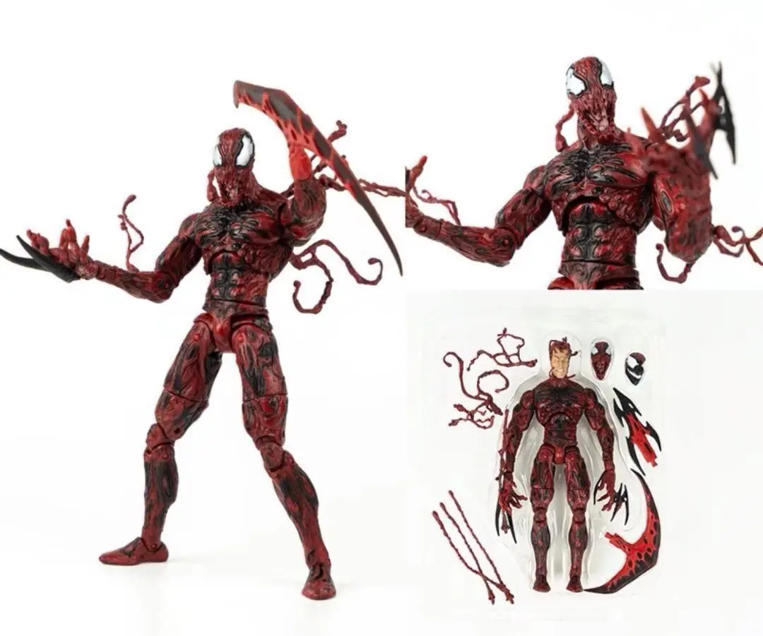

Carnage from Venom 2 Let There Be Carnage 7" Articulated Figure Super Poseable Movie Character Statue Gift