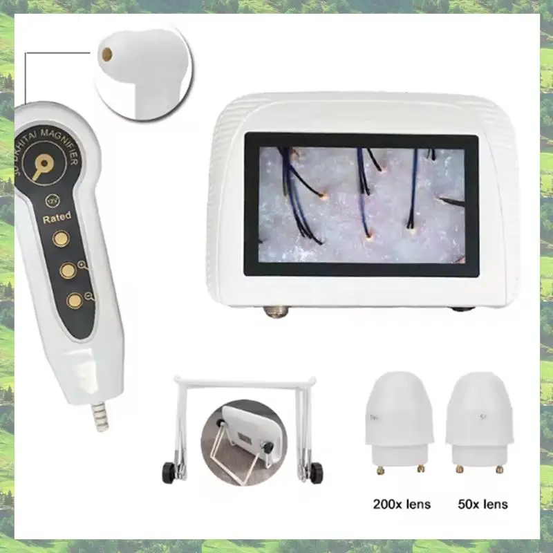 محلل T83C-Skin لتشخيص أدوات العناية بالبشرة مع قابس أمريكي قابل لإعادة الشحن بعدستين