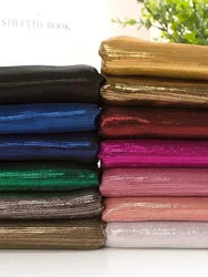 Knitted Bronzing Fabric Elastic Laser Illusion Color Bright Silk Clothing for Diy Sewing Cloth Apparel By The Meter Material