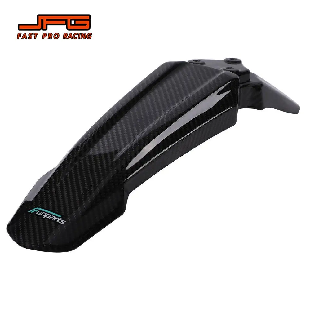 ل Eride Pro SS Funparts الجبهة الحاجز دراجة نارية اكسسوارات واقي من الطين غطاء ألياف الكربون عجلة حماية واقيات الطين الترابية دراجة