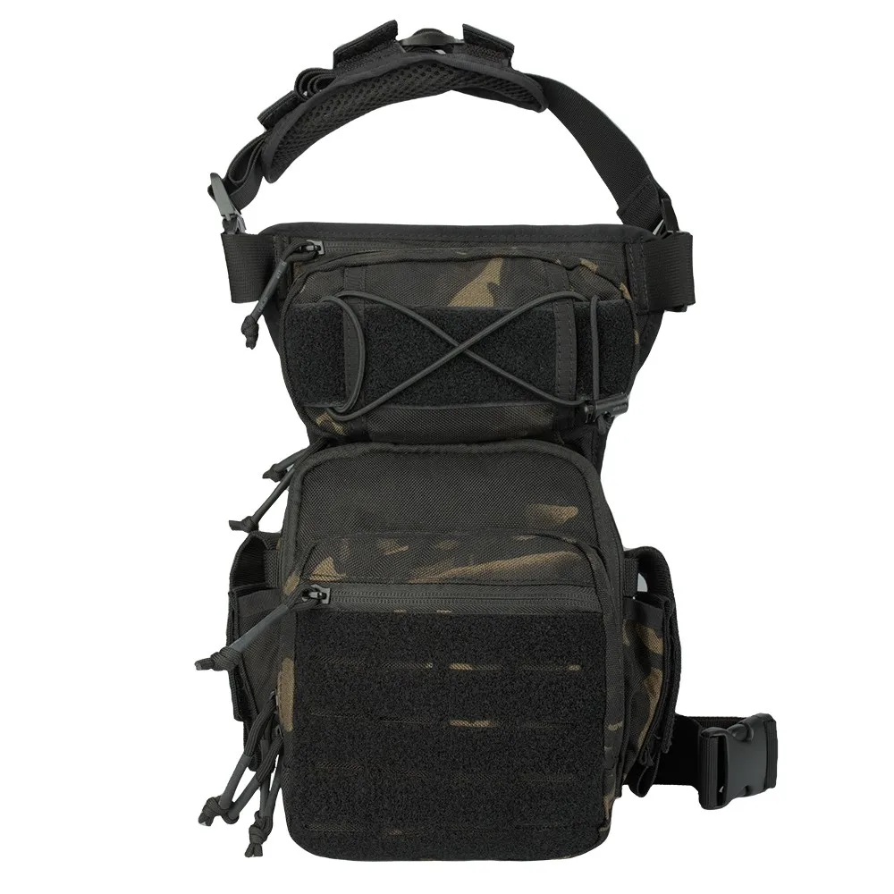 YAKEDA Leg Bag Men's Waist Pack Thigh Bags Utility Belt Pouch Outdoor Hiking Male Waist Hip Pocket Cycling Motorcycle Sport Bag