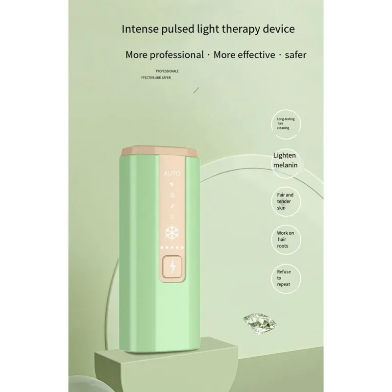 ABBK-IPL Hair Removal Device Portable With Ice Cool Feature-Multi-Function, 12V EU Plug