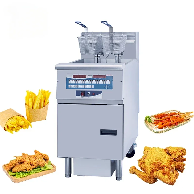 Commercial Custom 7000W Vertical Intelligent Computer Control Fried Furnace Electric Deep Fryer