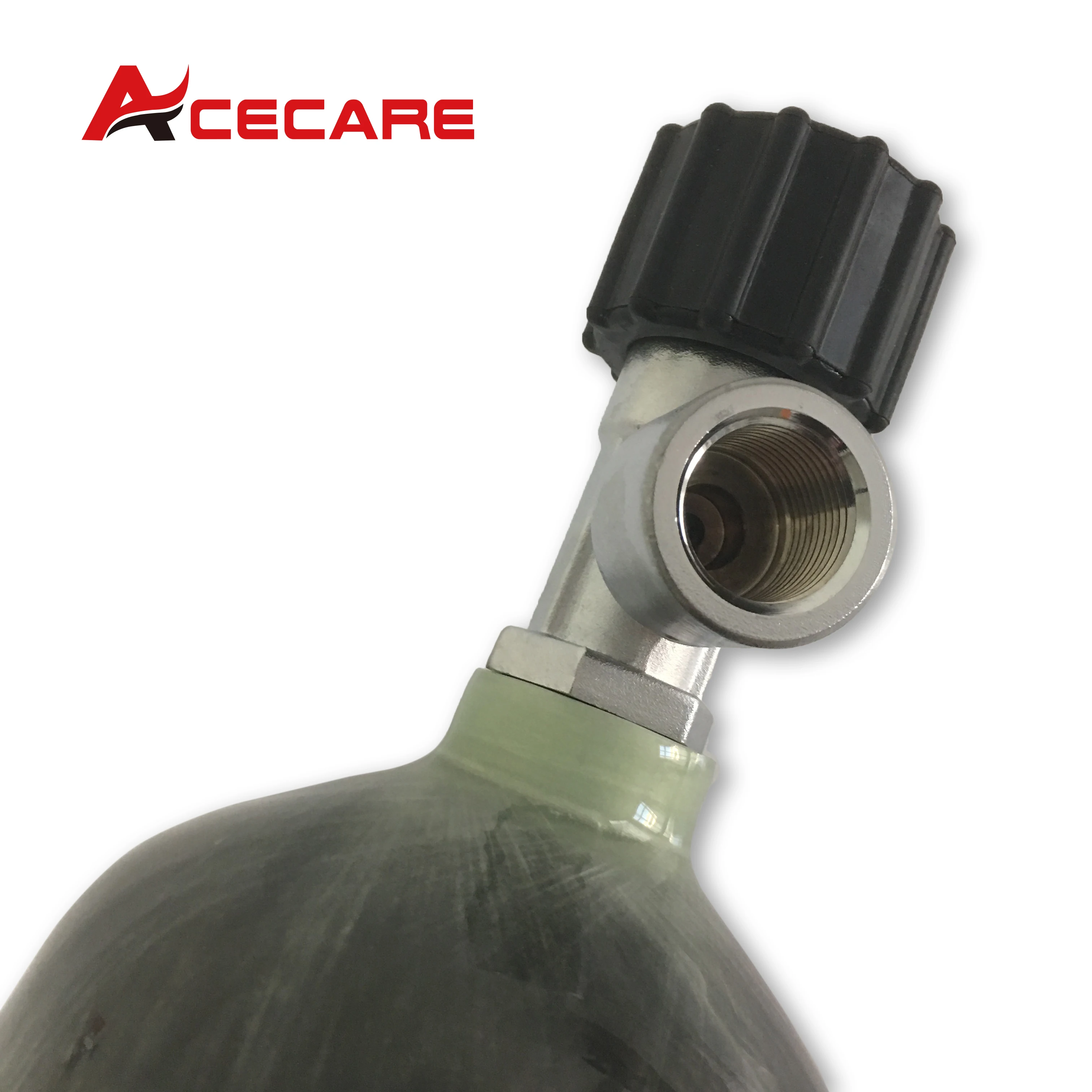 Acecare-Valve de Plongée Sous-Marine en Fibre de Carbone, Précieux avec Valve Normale, Intervalles 3L HPA 300Bar 4500psi, Sécurité Incendie