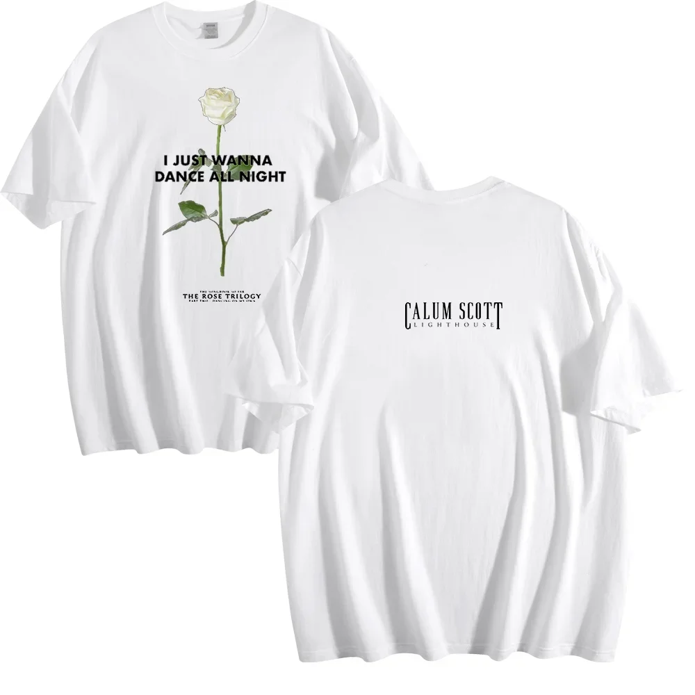 Calum Scott Rose T-Shirts Merch Women Clothes Trend Casual Short Sleeve Top