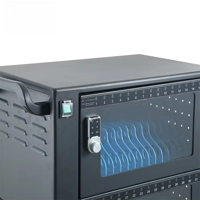 Picture 4: Max 12'' USB 2.0 Tablet Charging Cabinet,Total 48 Devices,3 Different Compartments With Passcode Lock