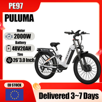 Electric Bicycle 48V20AH Battery 2000W Dual Motor E-bike PE97 Hydraulic Brake 26* 3.0 Inch All-road Tire Mountain Electric Bike