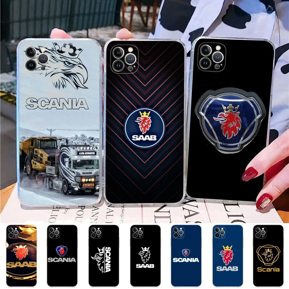 Scanias Saabs Truck Phone Case For IPhone 16 15 14 13 12 Mini 11 Pro XS Max X XR SE 6 7 8 Plus Soft Silicone Cover