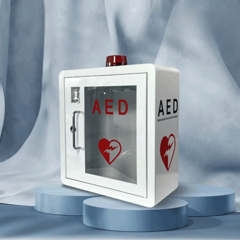 Automatic External Defibrillator Emergency Cabinet Cardiac Defibrillator Wall Mounted Outer Box AED Storage AED Alarm Box