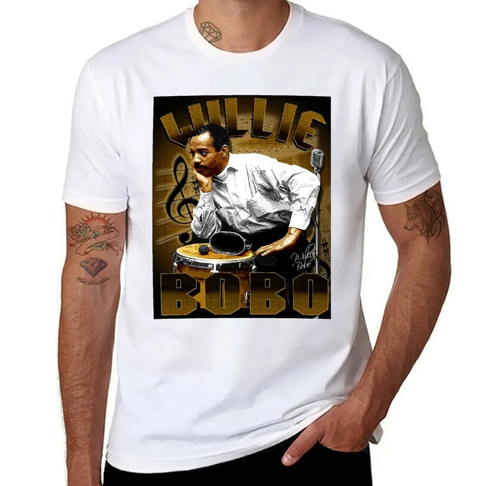 

Willie BoBo "Tribute" D-1 Poster T-Shirt man t shirt designer t shirt man casual T-Shirt