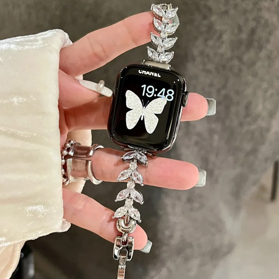 سوار ليفي ماسي فاخر ، حزام معدني لساعة Apple Watch Ultra 49 مللي متر iWatch Series 7 8 6 SE 4 5 38/40/41 مللي متر 42/44 / 45 مللي متر حزام ساعة